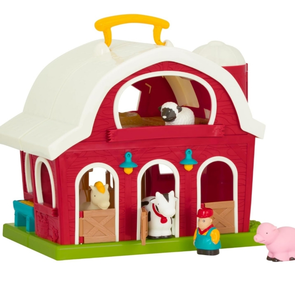 Farm Animas And Barn Toy